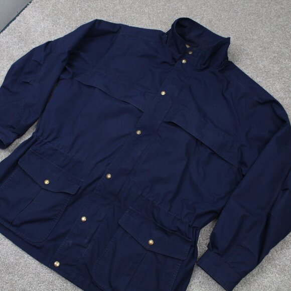 Eddie Bauer Jacket Adult XL Wool Lined Mountain Parka Blue Full Zip Utility Coat - Picture 5 of 16